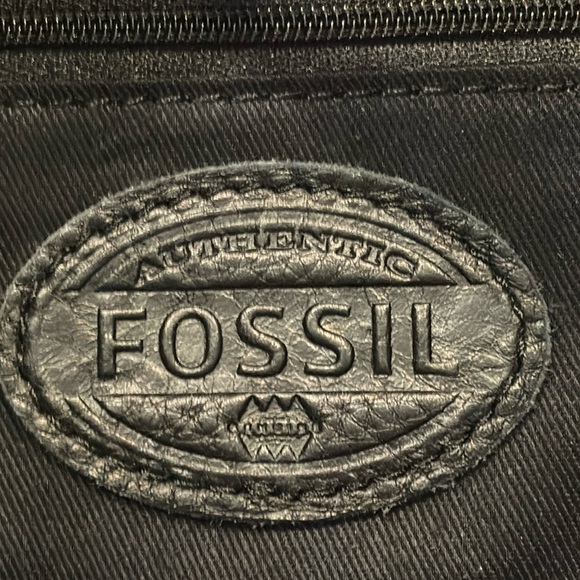 FOSSIL BUCKET HOBO TOTE Leather Tri-Color EUC & Strap Crossbody 2-Way Bag Boho - Picture 13 of 17